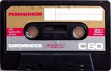 Compact Cassette Permachrom 60 Type II Chrome Germany