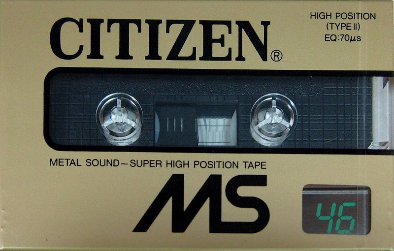 Compact Cassette Citizen MS 46 Type II Chrome 1985 Japan