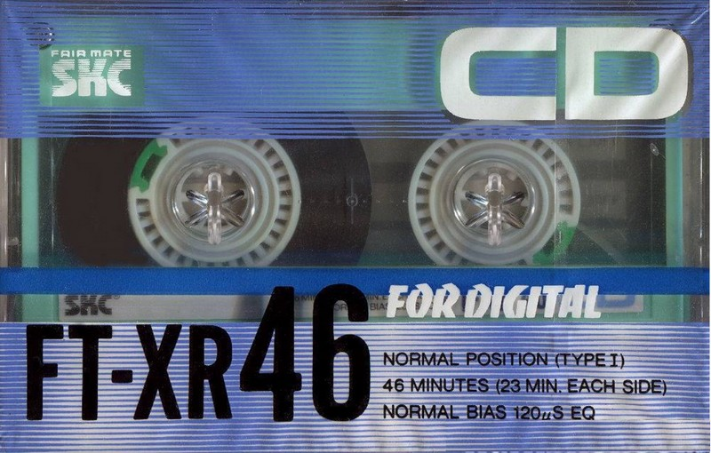 Compact Cassette SKC FT-XR 46 Type I Normal 1988 Japan