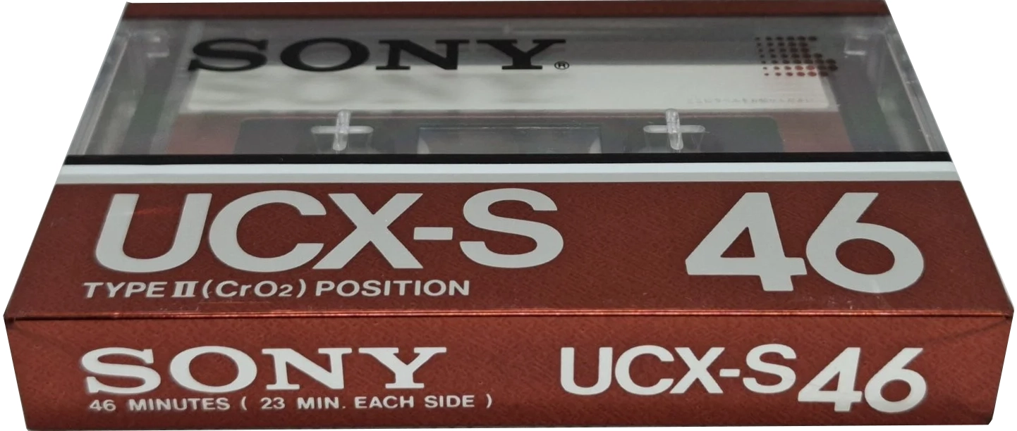 Compact Cassette Sony UCX-S 46 Type II Chrome 1983 Japan