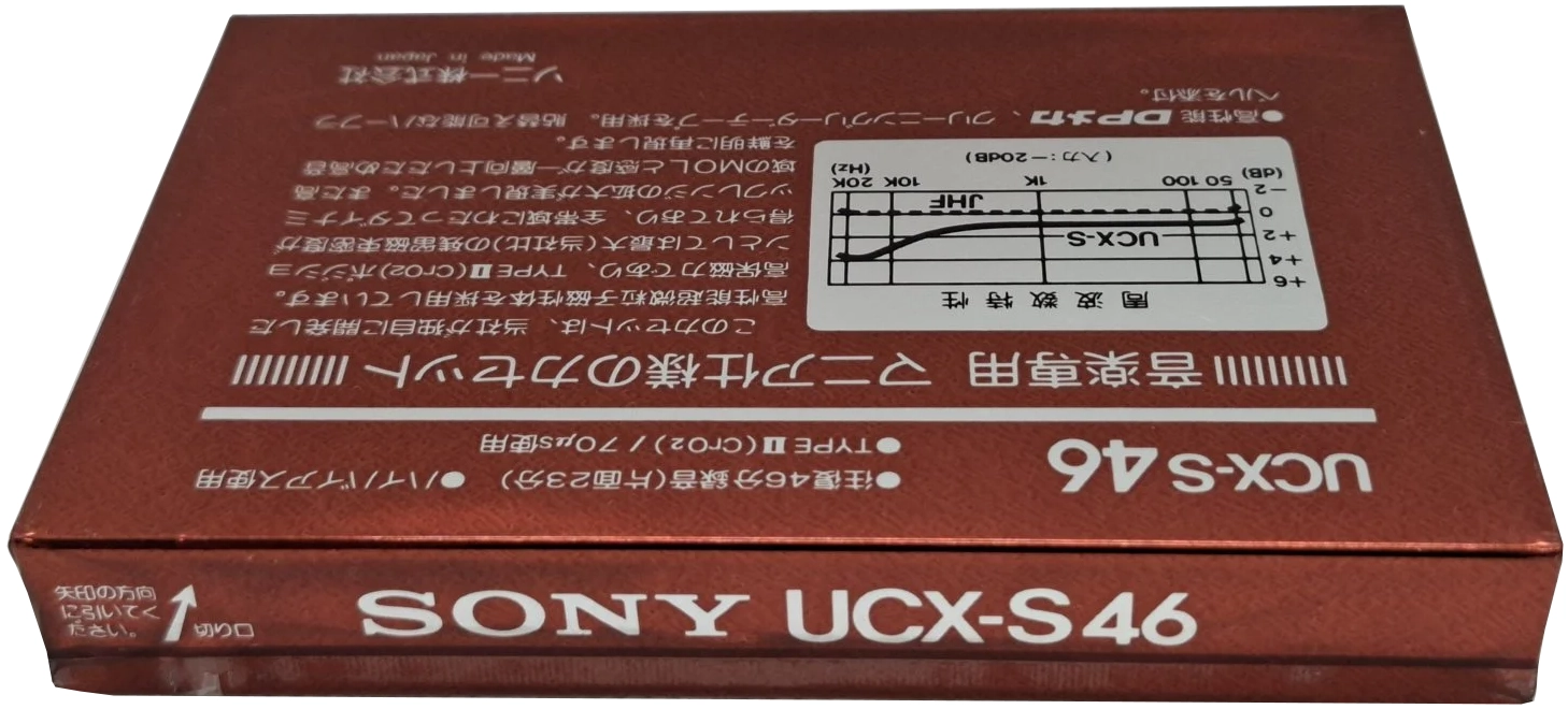 Compact Cassette Sony UCX-S 46 Type II Chrome 1983 Japan