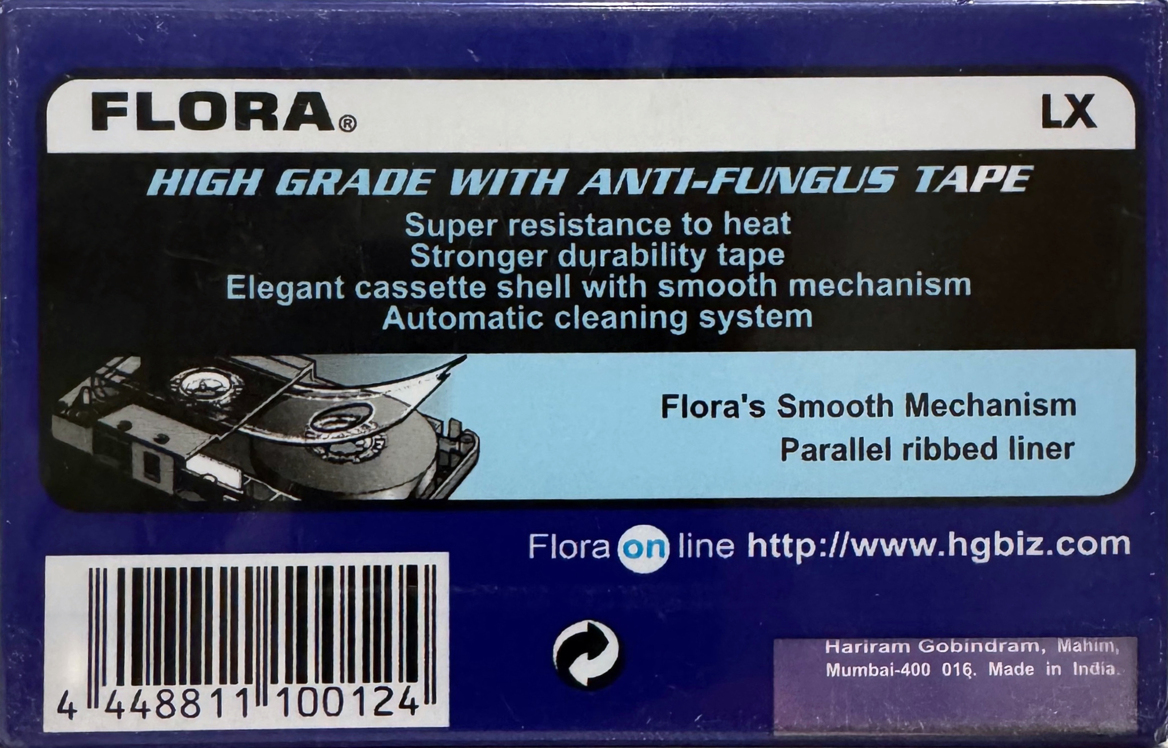 Compact Cassette Flora 60 "LX" Type I Normal India