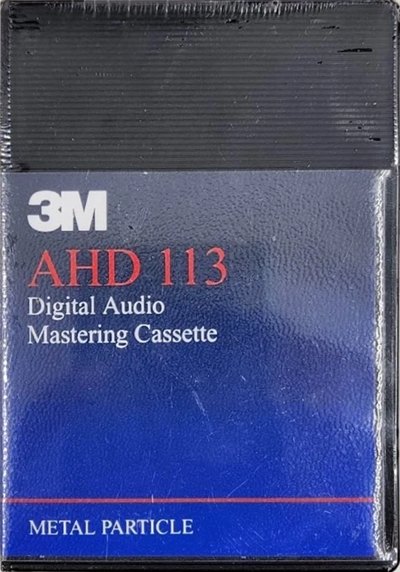 Digital Audio Tape 3M 113 "AHD" Type IV Metal 1988 North America