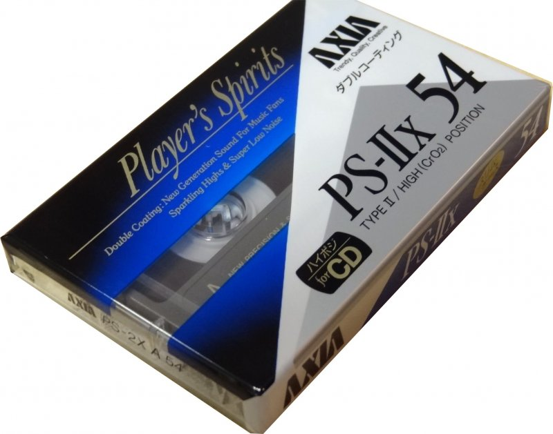 Compact Cassette AXIA PS-IIx 54 "PS-2X A 54" Type II Chrome 1991 Japan