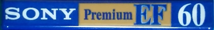 Compact Cassette Sony EF 60 "Premium C-60EFPS" Type I Normal 1996 Worldwide