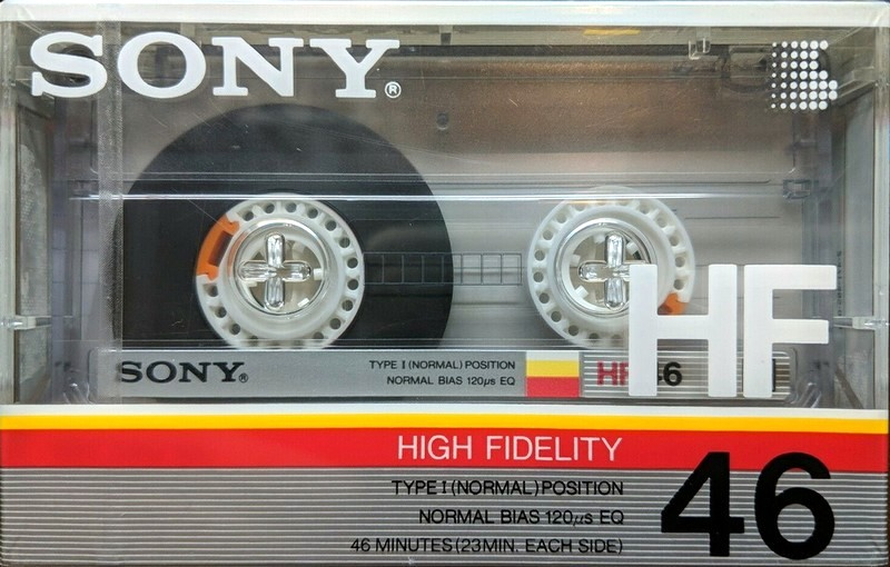 Compact Cassette Sony HF 46 Type I Normal 1986 Japan