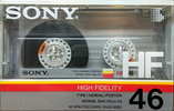 Compact Cassette Sony HF 46 Type I Normal 1986 Japan