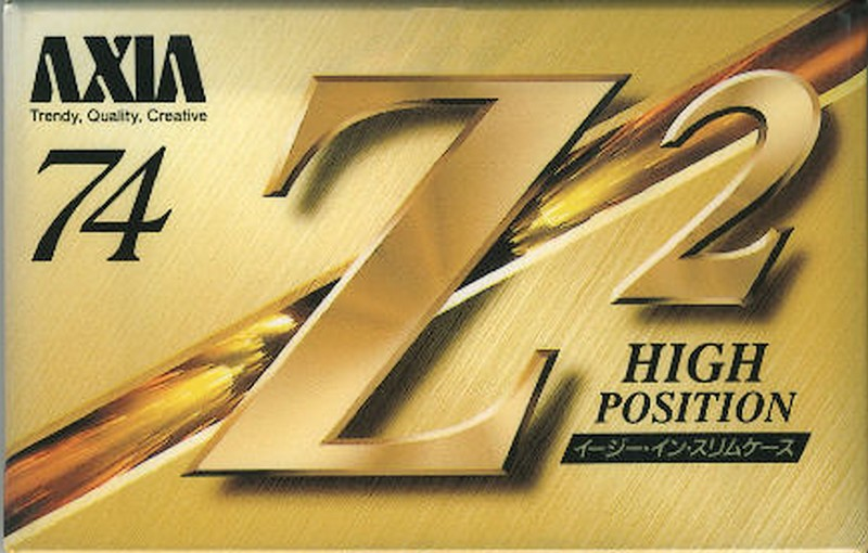 Compact Cassette AXIA Z2 74 "Z2A 74" Type II Chrome 1995 Japan
