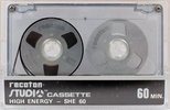 Compact Cassette Recoton SHE 60 "STUDIO cassette" Type I Normal 1984 USA