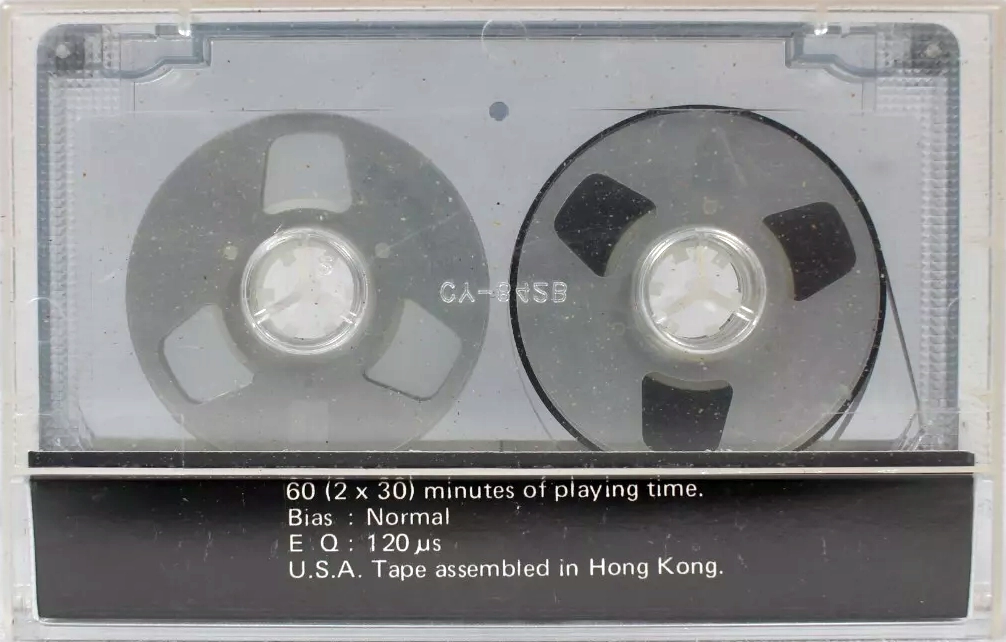 Compact Cassette Recoton SHE 60 "STUDIO cassette" Type I Normal 1984 USA