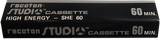 Compact Cassette Recoton SHE 60 "STUDIO cassette" Type I Normal 1984 USA