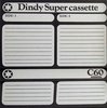 Compact Cassette Dindy Super 60 Type I Normal 1976 Europe
