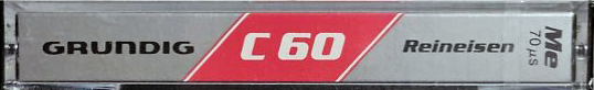 Compact Cassette Grundig 60 Type IV Metal 1981 Germany