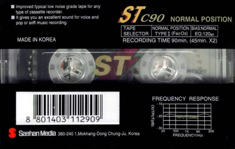 Compact Cassette Saehan ST 90 Type I Normal 1999 Europe