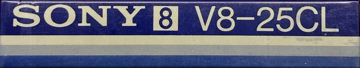 Video8, Hi8, Digital8 Sony "V8-25CL" Cleaning Cassette 1986 Japan