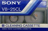 Video8, Hi8, Digital8 Sony "V8-25CL" Cleaning Cassette 1986 Japan