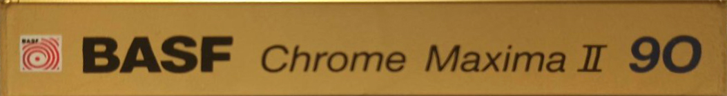 Compact Cassette BASF Chrome Maxima II 90 Type II Chrome 1989 Europe