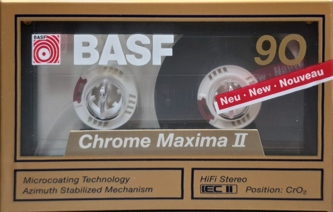 Compact Cassette BASF Chrome Maxima II 90 Type II Chrome 1989 Europe