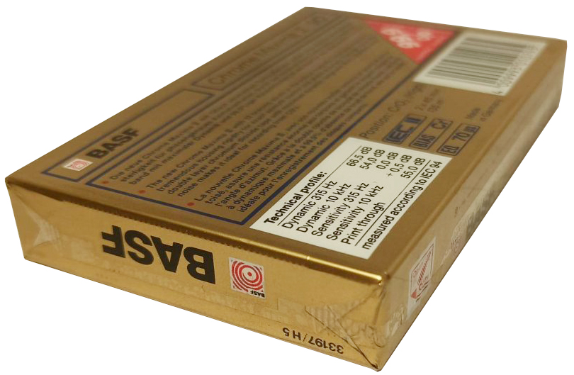 Compact Cassette BASF Chrome Maxima II 90 Type II Chrome 1989 Europe