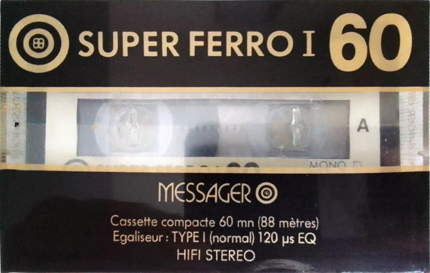 Compact Cassette Messager 60 Type I Normal France
