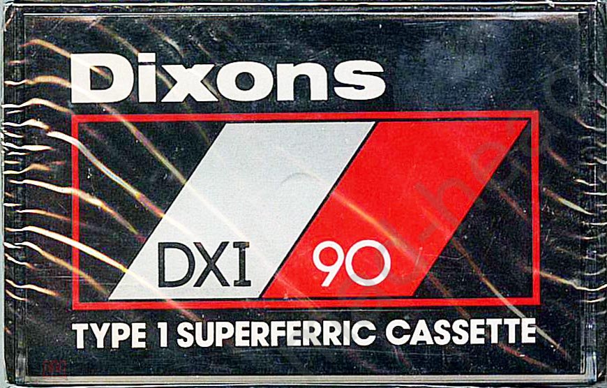 Compact Cassette Dixons DXI 90 Type II Chrome 1979 UK