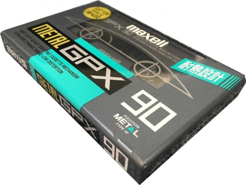 Compact Cassette Maxell GPX 90 "M-GPX 90" Type IV Metal 1992 Japan