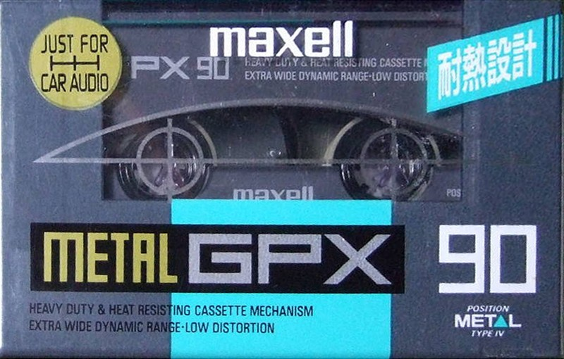 Compact Cassette Maxell GPX 90 "M-GPX 90" Type IV Metal 1992 Japan