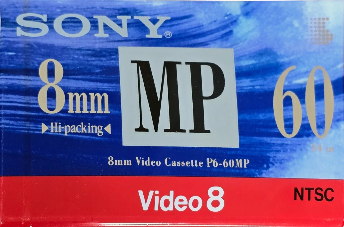 Video8, Hi8, Digital8 Sony MP 60 "P6-60MPC" Type I Normal 1995 North America
