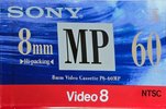Video8, Hi8, Digital8 Sony MP 60 "P6-60MPC" Type I Normal 1995 North America