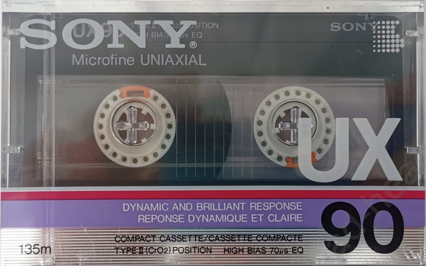 Compact Cassette Sony UX 90 Type II Chrome 1986 North America