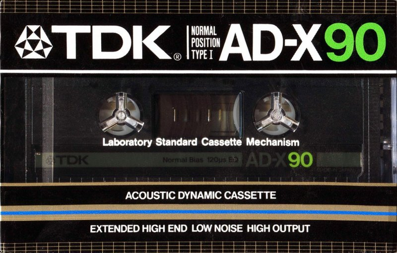 Compact Cassette TDK AD-X 90 Type I Normal 1984 Australia, Europe