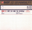 Compact Cassette BASF LH Maxima X I 60 Type I Normal 1985 Europe