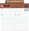 Compact Cassette BASF Chrome Maxima II 90 Type II Chrome 1990 Europe