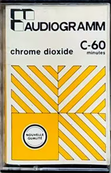 Compact Cassette Audiogramm 60 Type II Chrome 1981 France