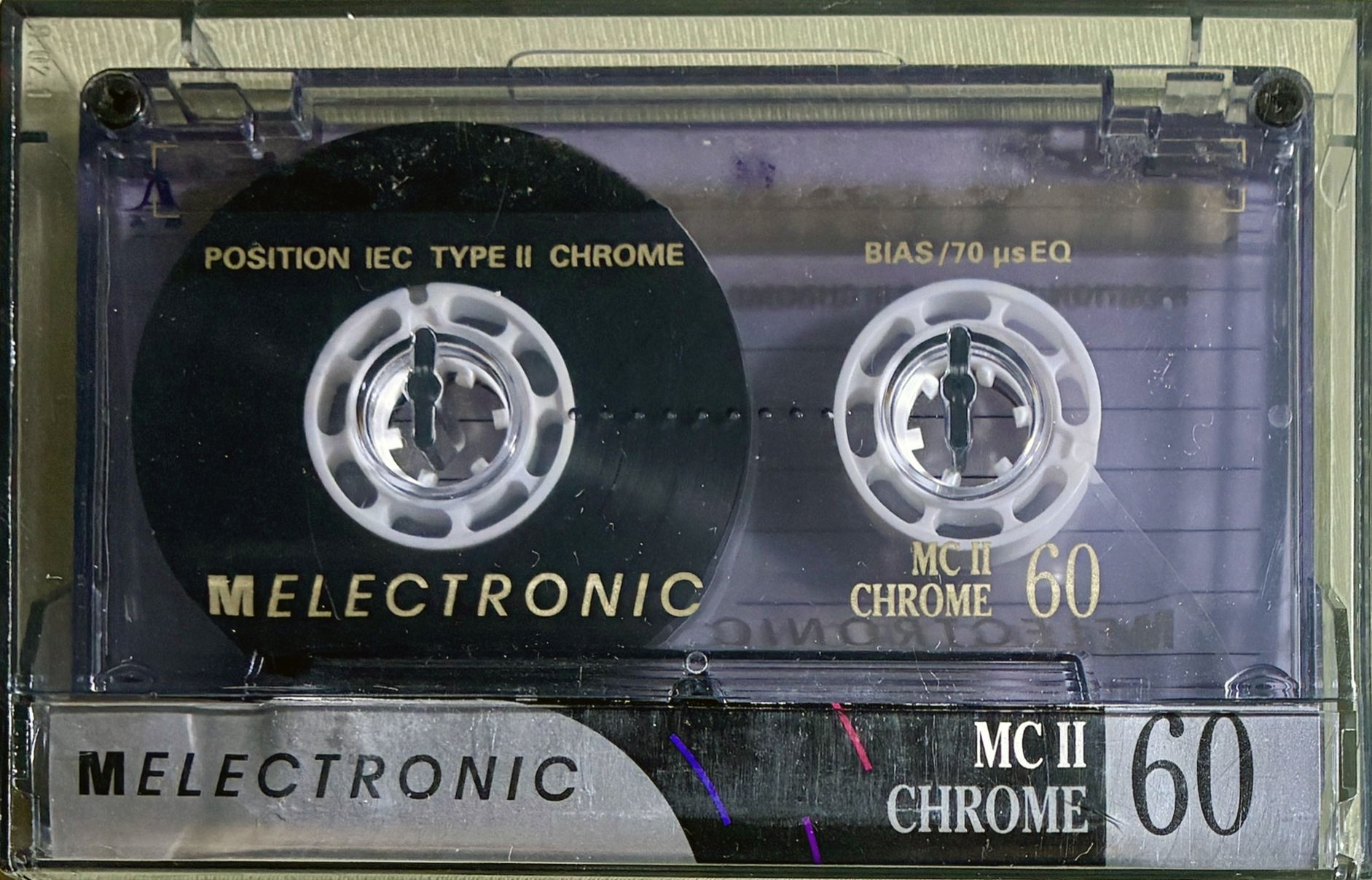 Compact Cassette Melectronic MC II 60 Type II Chrome 1994 Switzerland