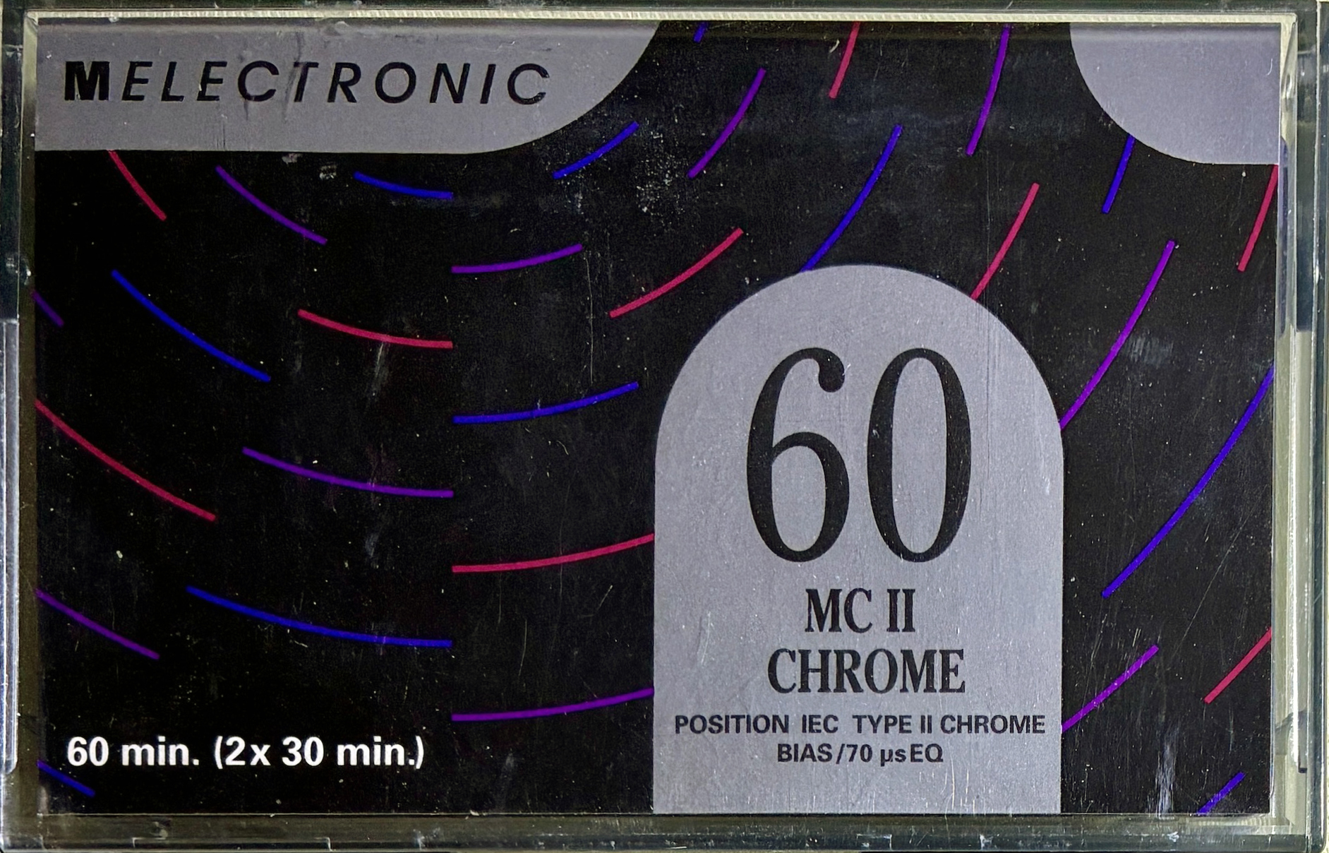 Compact Cassette Melectronic MC II 60 Type II Chrome 1994 Switzerland