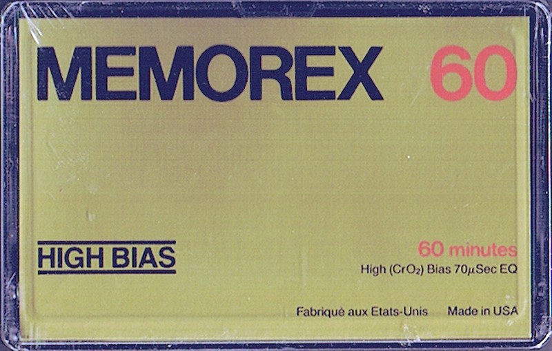 Compact Cassette Memorex High Bias 60 Type II Chrome 1978 Canada, USA