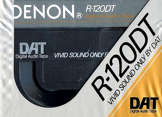 Digital Audio Tape Denon 120 "R-120DT E" Type IV Metal 1990 North America
