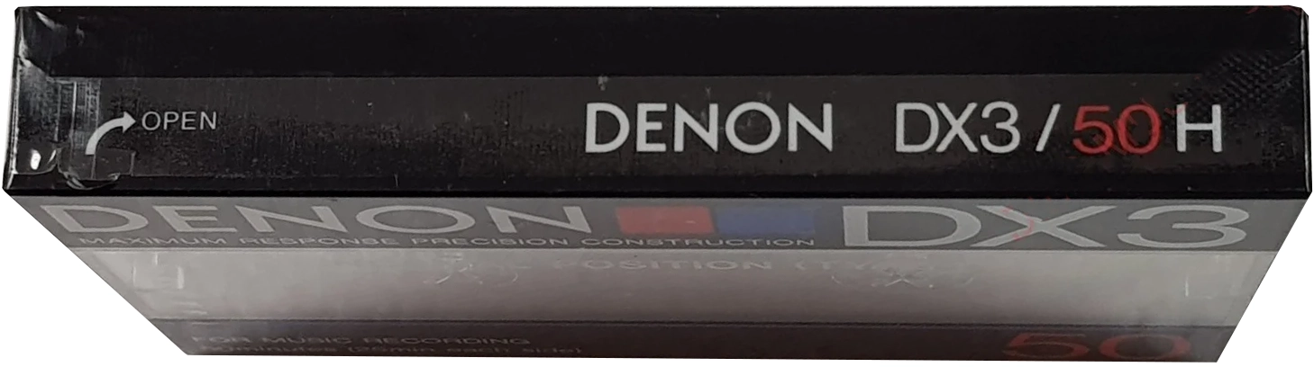 Compact Cassette Denon DX3 50 "DX3/50H" Type I Normal 1985 Japan