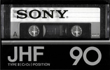 Compact Cassette Sony JHF 90 Type II Chrome 1978 Japan