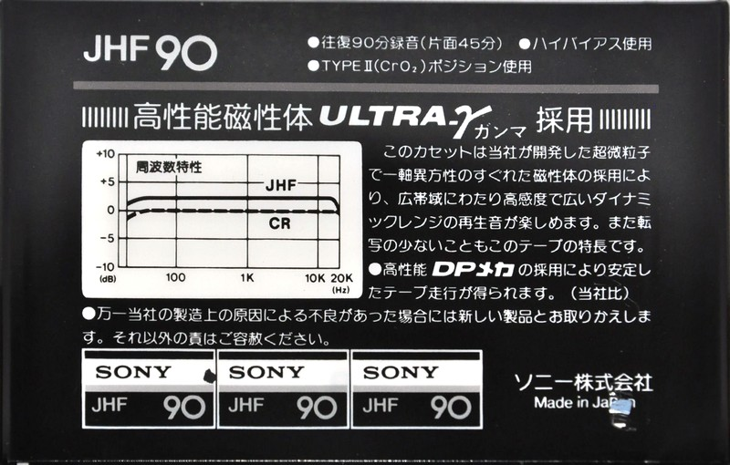 Compact Cassette: Sony  - JHF 90