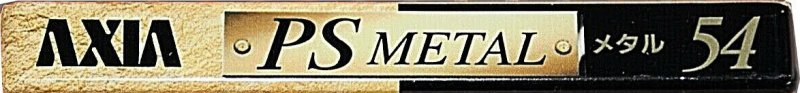 Compact Cassette AXIA PS-Metal 54 "PSM C 54" Type IV Metal 1992 Japan
