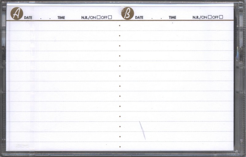 Compact Cassette Daiso 120 "For BGM & Meeting" Type I Normal 1995 Japan