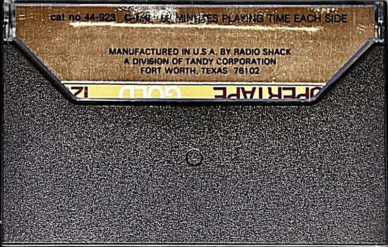 Compact Cassette SUPERTAPE Gold 120 Type I Normal 1978 USA