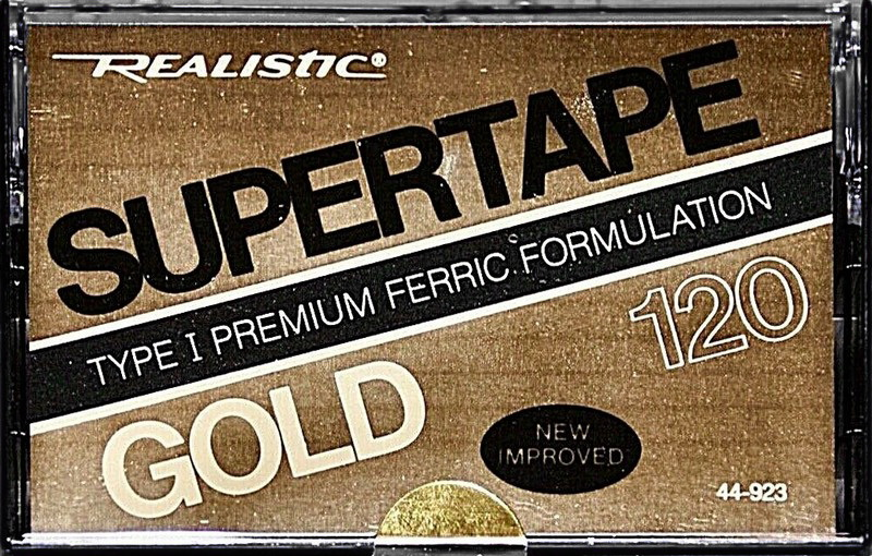 Compact Cassette: Radio Shack SUPERTAPE - Gold 120