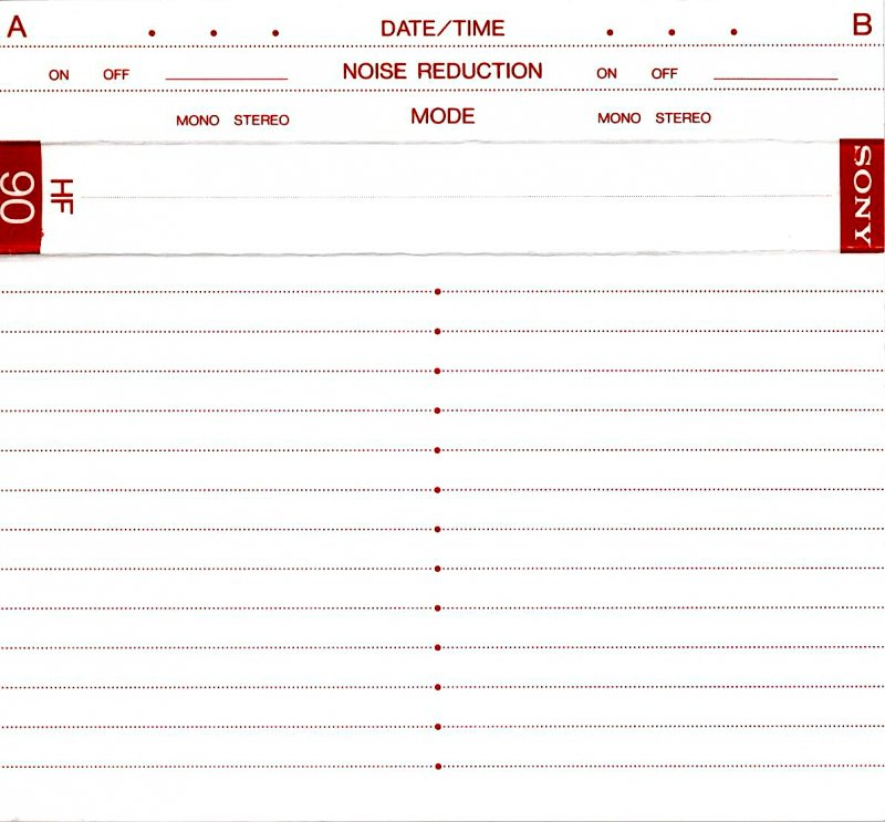 Compact Cassette: Sony  - HF 90