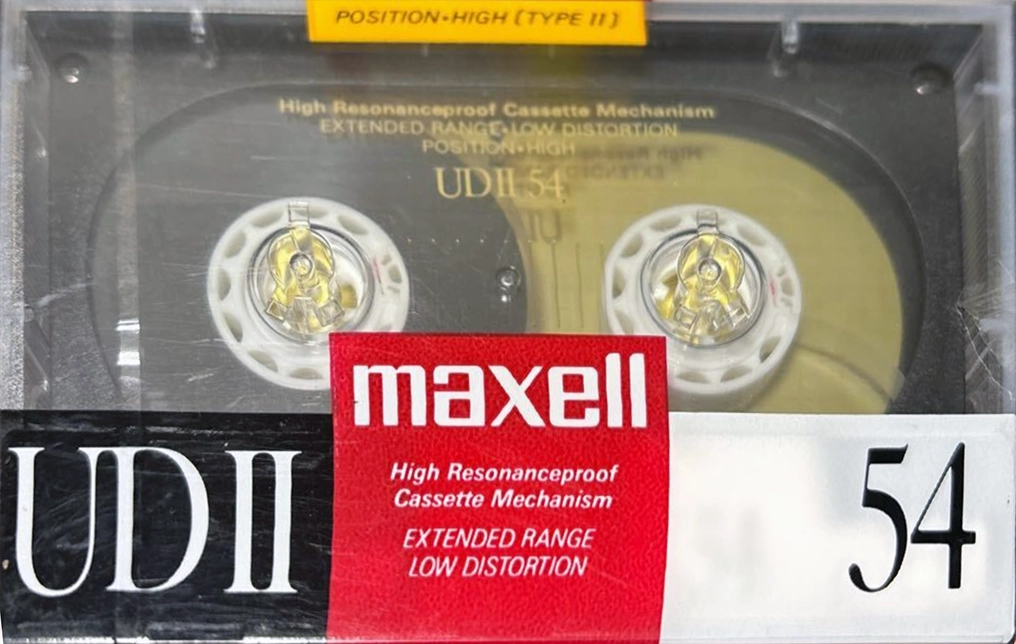 Compact Cassette Maxell UDII / UD2 54 Type II Chrome 1988 Japan