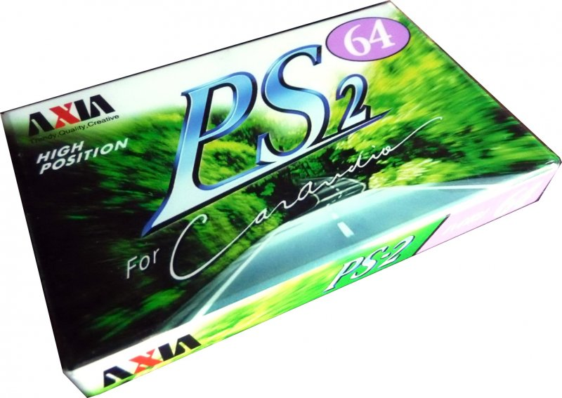 Compact Cassette AXIA PS-II / PS-2 64 "PS2K 64" Type II Chrome 1998 Japan