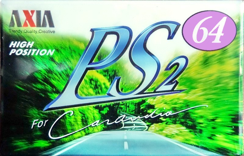 Compact Cassette AXIA PS-II / PS-2 64 "PS2K 64" Type II Chrome 1998 Japan