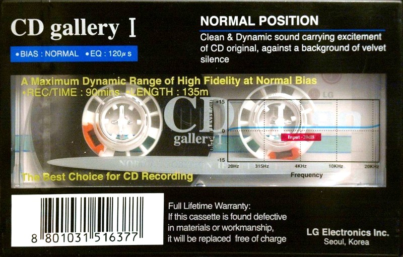 Compact Cassette LG CD Gallery I 90 Type I Normal 1997 Europe
